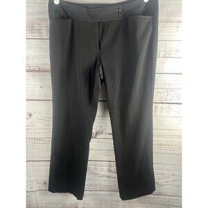 White House Black Market Straight Leg Pants Women’s Size 14R Black